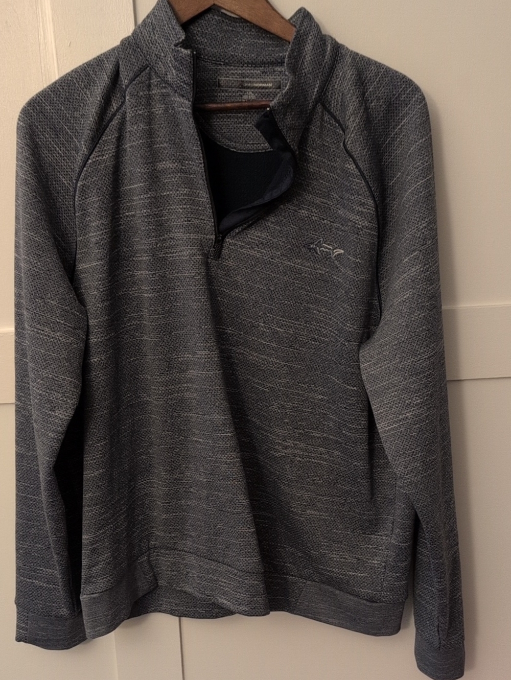 Greg Norman Collection Men's Heathered Gray Quarter-Zip Pullover